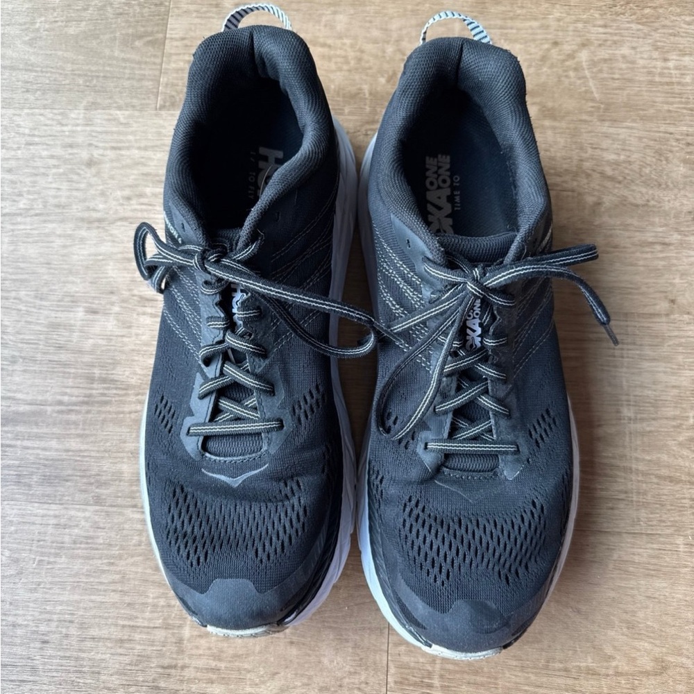 Hoka One - Clifton 6 Women’s 11 Black Athletic Shoes
